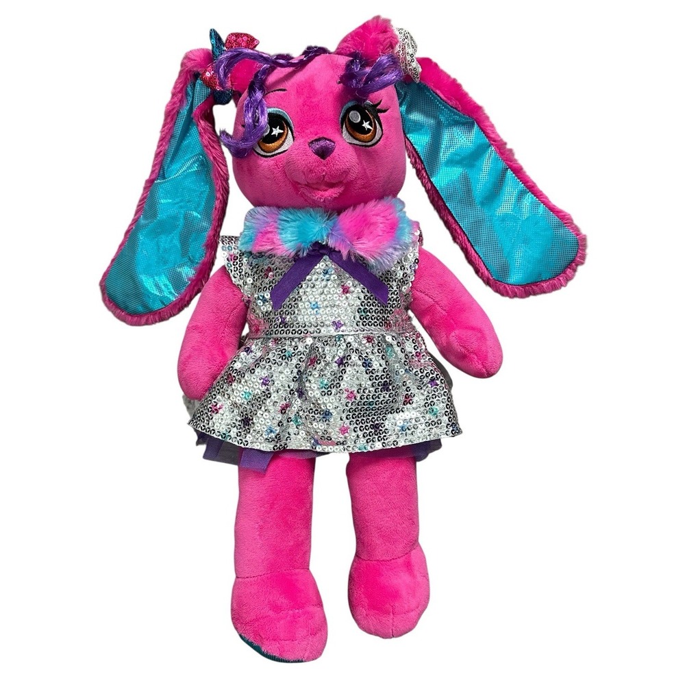 Build-A-Bear Workshop Honey Girls‎ Risa Pink Dress Stuffed Animal Plush